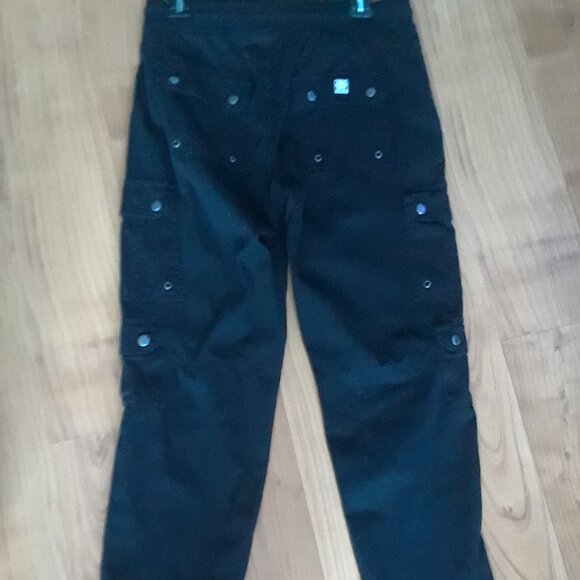 ECKO UNLT'D 100% Cotto Cargo Pants With Metal Buttons And Grommet Detailing New - Picture 3 of 12